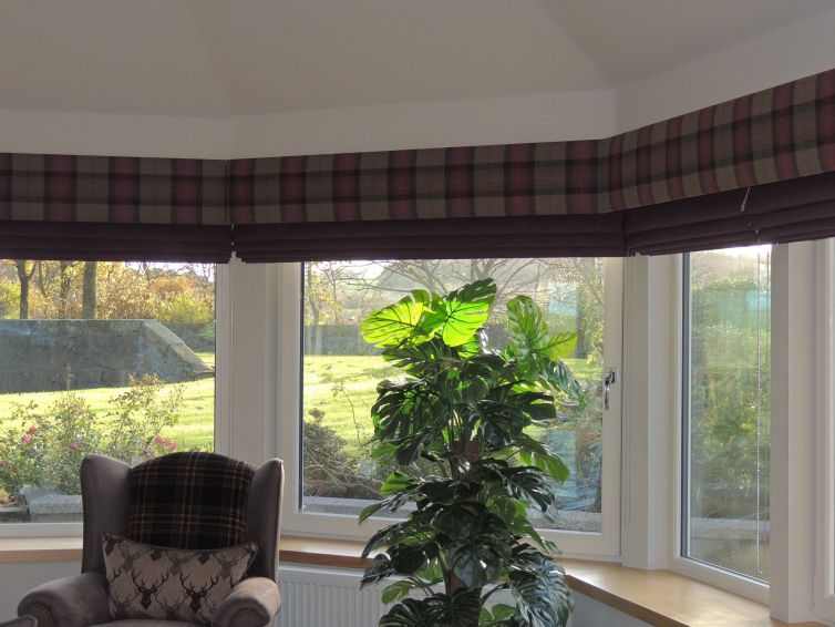 Tartan Curtains for Lounge Extension