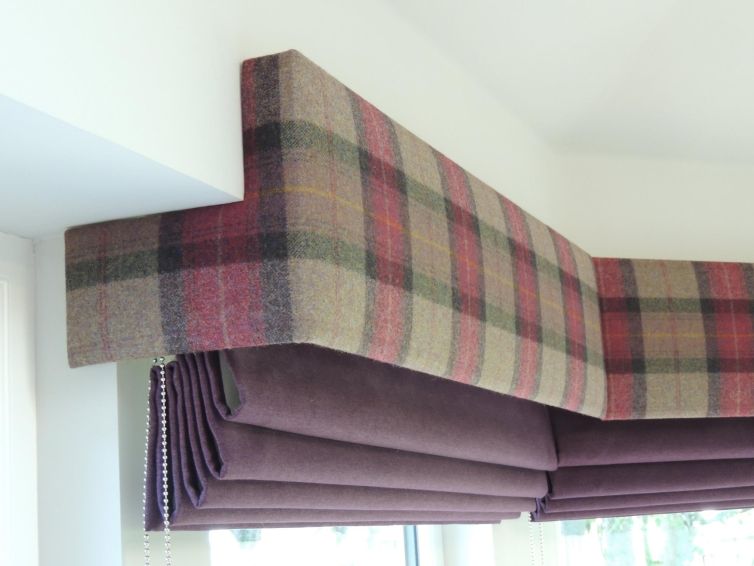 Tartan Covered Pelmet