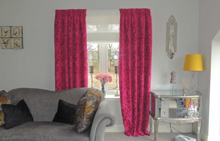Lounge Curtains and Roman Blinds – Mrs Horn